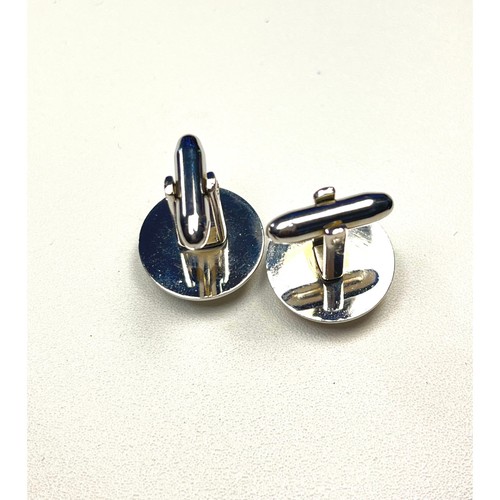 Gemelli vintage tono blu e argento - Foto 4 di 5