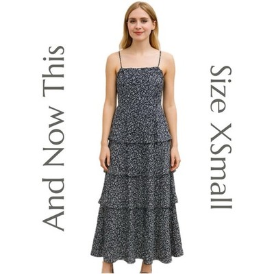 And Now This - New Floral Tiered Summer Dress - Size XS NWT