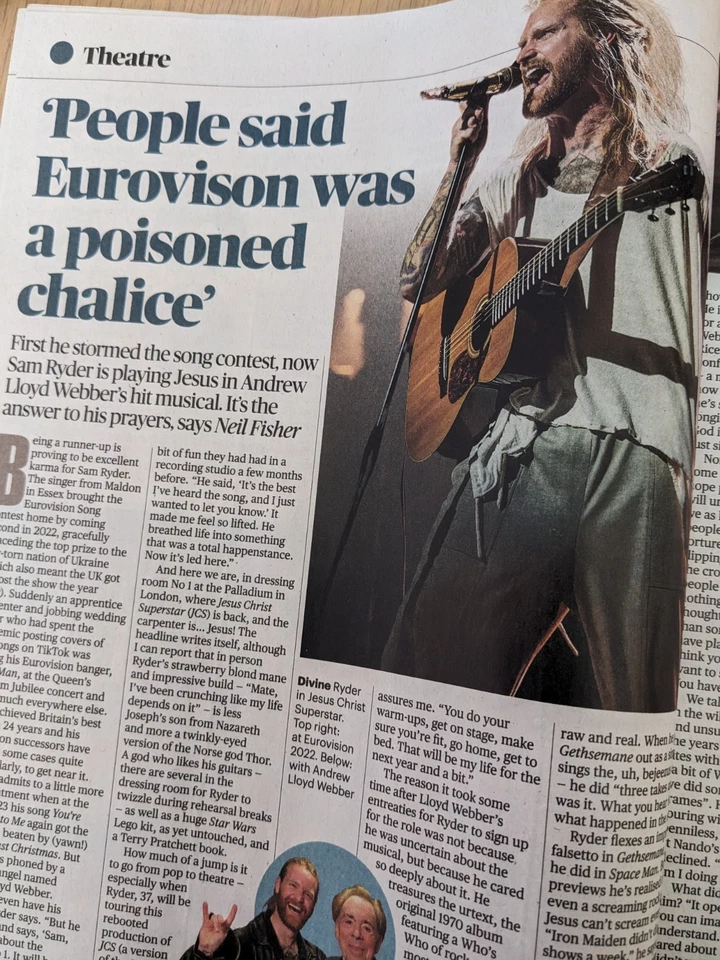 UK Times CULTURE Magazine. THE ROLLING STONES exclusive. Sam Ryder. 5.7.26 - Image 3 of 3