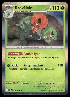 Scovillain 025/197 NM Holo SV03: Obsidian Flames
