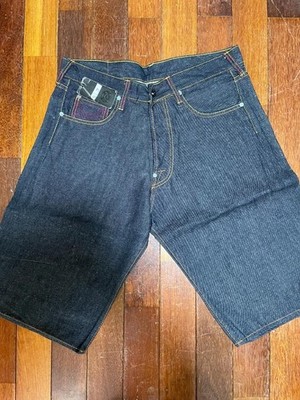RED MONKEY Denim Pants Indigo Size 32 Unisex with Embroidery