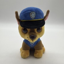 Ty Beanie Boos 6.5" Chase Paw Patrol Nickelodeon Stuffed Plush Dog.#4