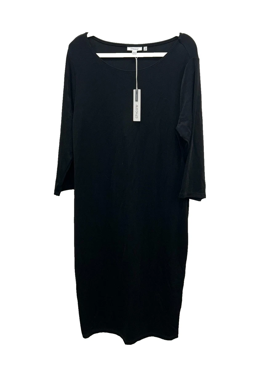 chico's black dress Travelers Convertible Tank Dress