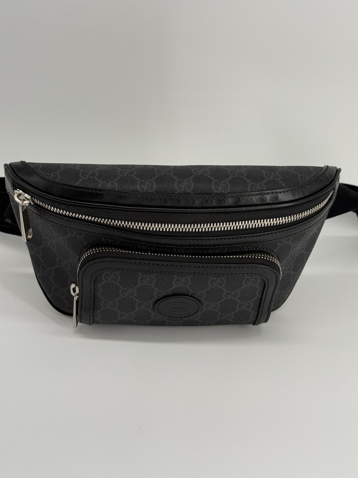 Gucci Supreme Monogram Canvas Interlocking G Patch Belt Bag thumbnail 3
