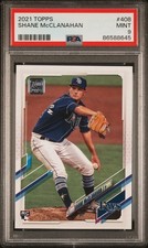 Shane McClanahan 2021 Topps #408 RC Rookie Card PSA 9. rookie card picture