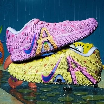 Men's Size US 7 - 12 Ja 3  Spongebob & Patrick  Yellow Pink