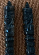 Wooden Carved Hair Chopsticks - One Pair