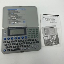 Royal dm3070 Electronic Organizer 96kb Memory Gray Backlit RoyalGlo with Manual