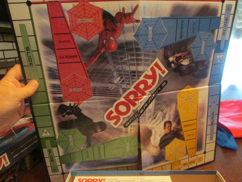 SPIDER-MAN 3 SORRY! BOARD GAME - Parker Brothers 2007 - 100% Complete Venom - Picture 2 of 6