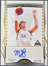2022 Leaf Trinity Prospect Rookie Autograph /35 Gold #BA-MF1 Matt Filipowski RC