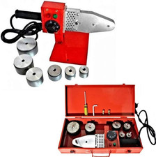 ® Saldatore Polifusore Tubi 800W Stazione Saldante Salda Polipropilene 6 Matrici