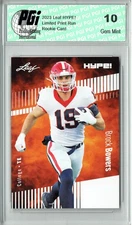 Brock Bowers 2023 Leaf HYPE! #104A Only 5000 Made! Draft Rookie Card PGI 10