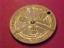 Captain Midnight SPINNER Medal of Membership 1940 Flight Patrol Skelly Oil Radio
