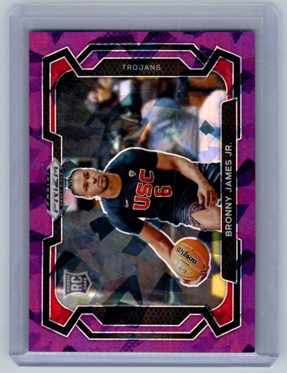 2024 Prizm Draft Picks - Bronny James Variation #86 Purple Ice Prizm /149 (RC)