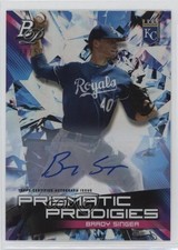 2019 Bowman Platinum Wal-Mart Prismatic Prodigies 28/50 Brady Singer Auto 15sd