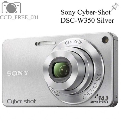 Sony Cyber-Shot DSC-W350 Digital Camera 4x Optical Zoom 14.1MP Silver
