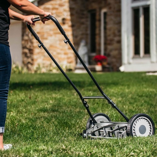 815-18 18-Inch 5-Blade Push Reel Lawn Mower, 18-Inch, 5-Blade, Grey - Picture 4 of 8