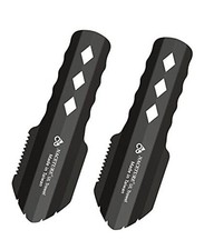 Ultralight Backpacking Trowel Aluminum Shovel Small Potty Black 2 Pack