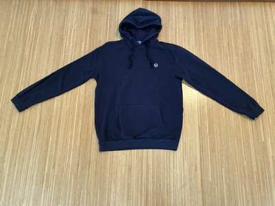 Sergio Tacchini Hoodie Kapuzenpullover Navy Blau XL Streetwear Vintage