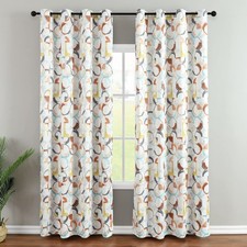 Geometric Blackout Curtains for Living 52"W x 96"L Pack of 2 , C4