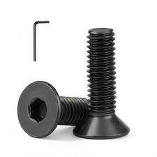 M5 X 12mm 25 Pack Flat Head Hex Socket Cap Screws Bolts Countersunk Bolts Hex M5 X 12mm 25 Pack Flat Head Hex Socket Cap Screws Bolts Countersunk Bolts Hex