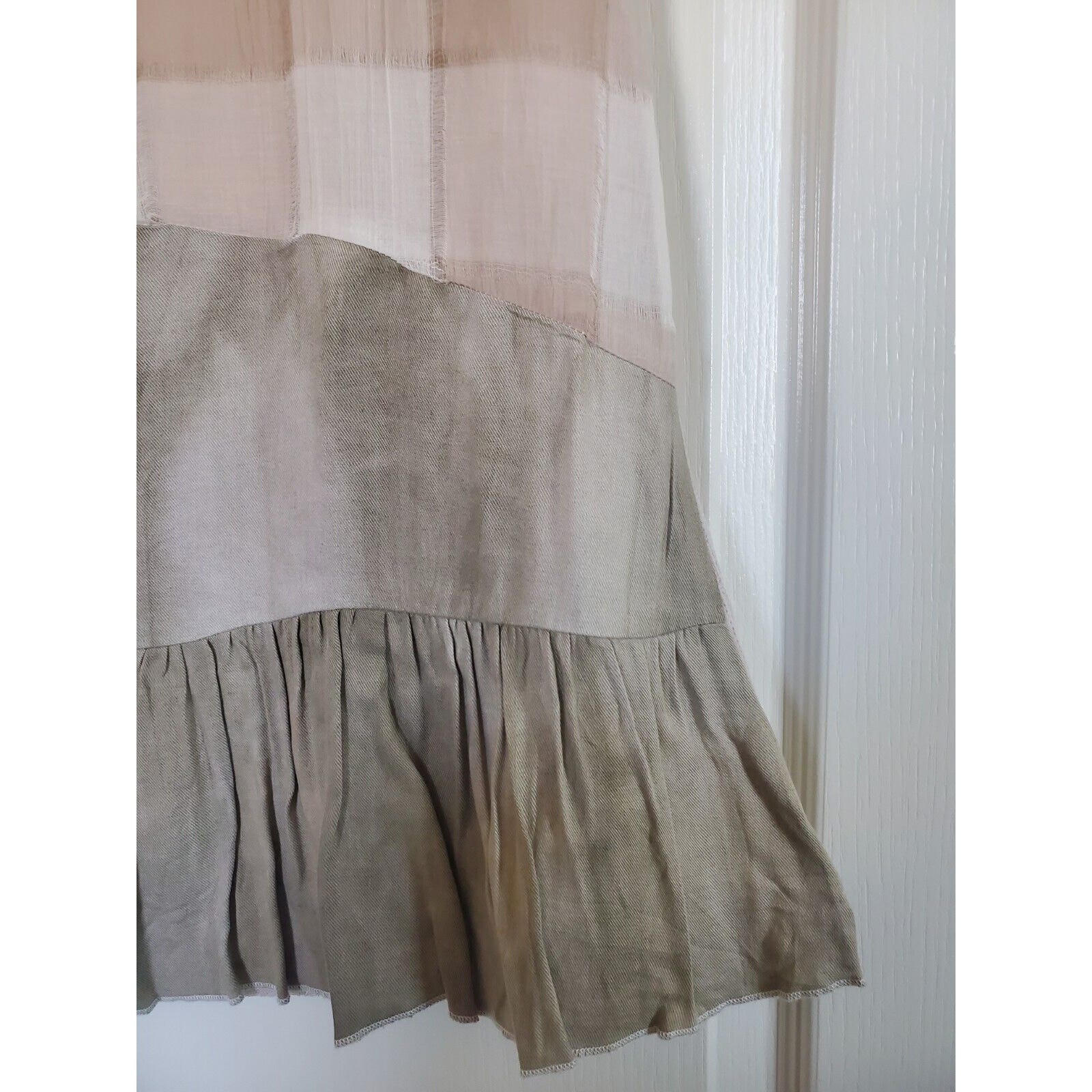 Sacred Threads Unique Sheer Patchwork Netting Neu… - image 7