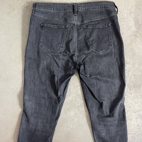 Old Navy Rockstar Super Skinny Mid Rise Black Denim Jeans Size 14 - Foto 8 di 11
