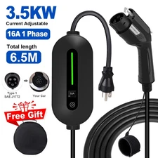Home EV Charging Station for J1772 Electric Cars 16Amp 110V-240V NEMA 6-20P EVSE