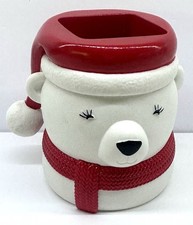 Bath  Body Works Christmas Holiday Santa Polar Bear Gentle Foaming Soap Holder
