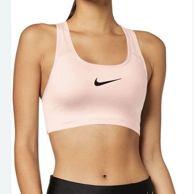 NWT Nike Swoosh Sports Bra In Pink/Peach Size Medium Women's