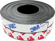 2 Rolls Magnetic Tapes, Flexible Magnet Strips with 3M Adhesive Backing, 10 Feet
