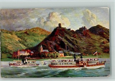 10501760 - F.E.D. Serie 200 - Raddampfer bei den feindlichen Bruedern AK 1906