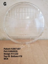 Vintage Ford Twolite Headlamp Lens 1887107 1604935 71122 5 76 Mck Vintage Ford Twolite Headlamp Lens 1887107 1604935 71122 5 76 Mck