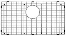 Serene Valley Sink Bottom Grid 22" X 14-1/2", Rear Drain with Corner Radius 3/16