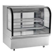 Uimoso Bakery Display Fridge with Refrigerated Storage, 18 cu ft/505L, 2 Shelves