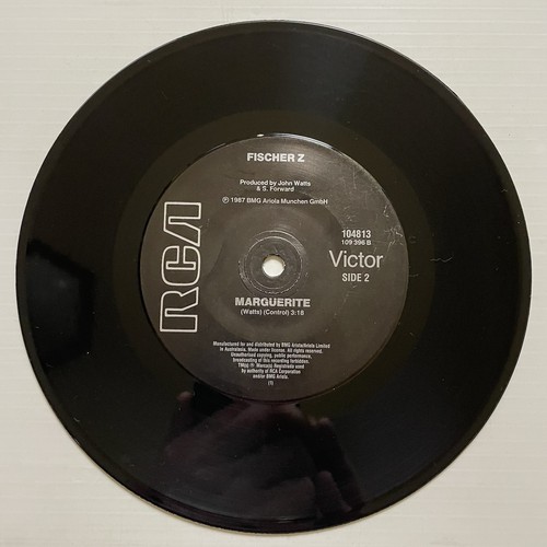 Fisher Z The Perfect Day / Marguerite Vinyl Record 7” 45 RPM 104813 RCA 1987 - Picture 23 of 24