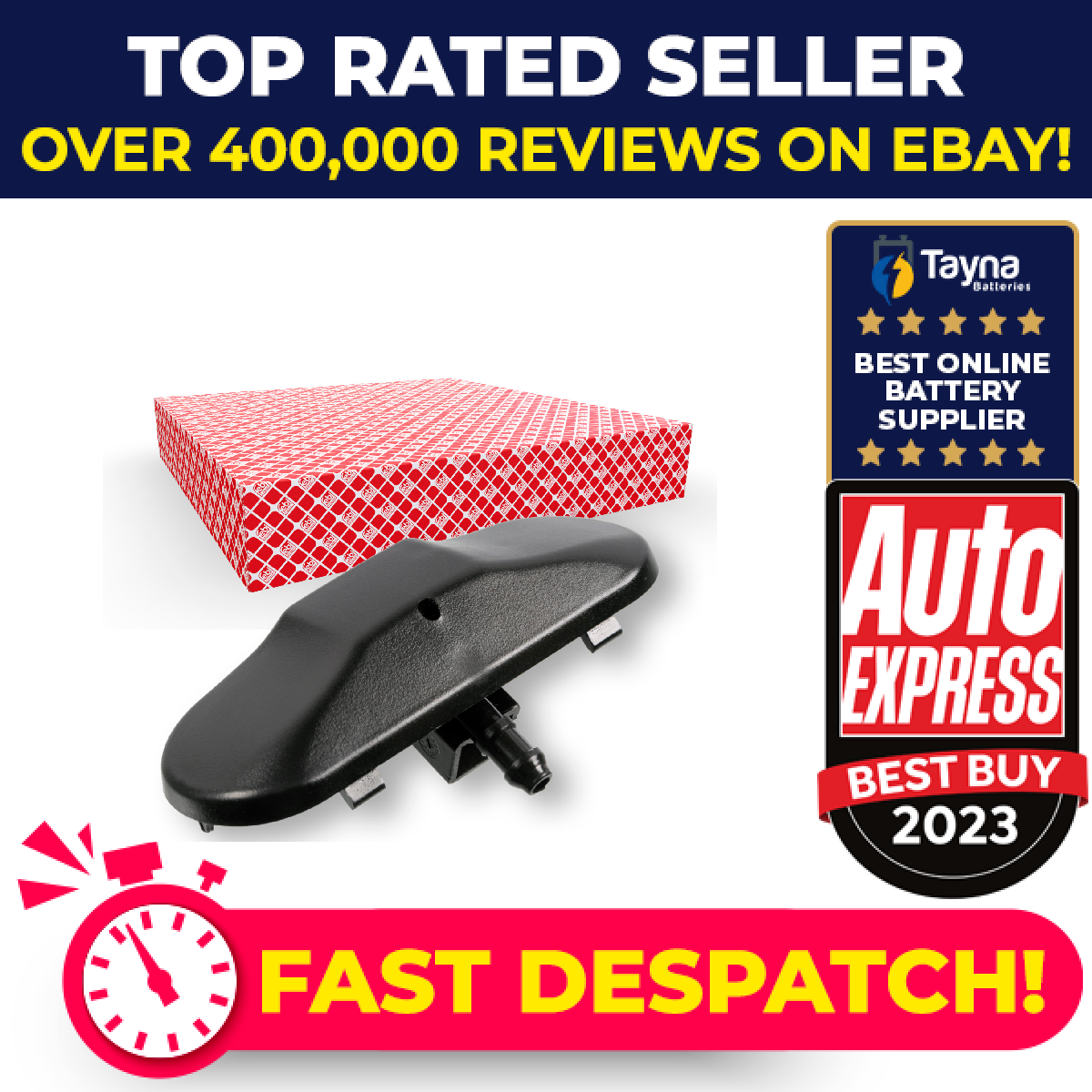 Windscreen Washer Jet fits SEAT ATECA KH7 Front 2016 on 5M0955985C 5M0955985C9B9