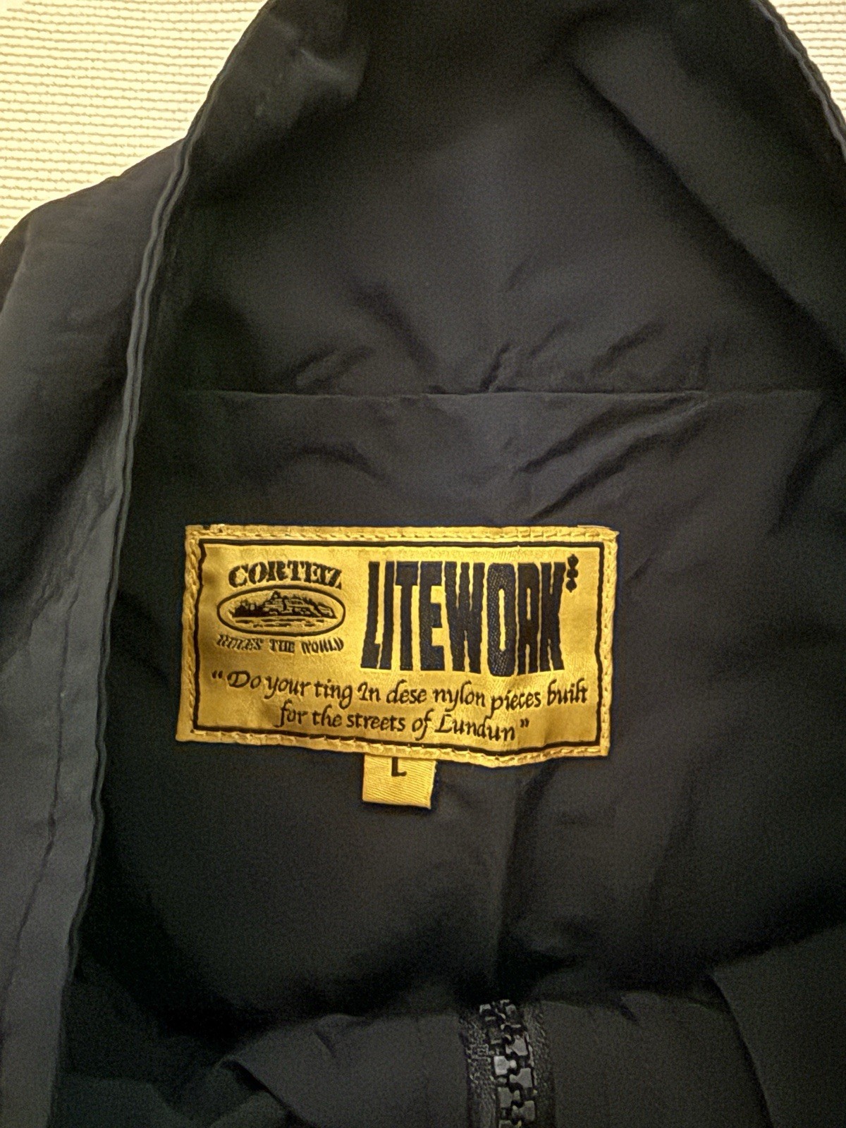 Corteiz Vertigo Shuku Jacket Black White Size Medium Brand New image 5