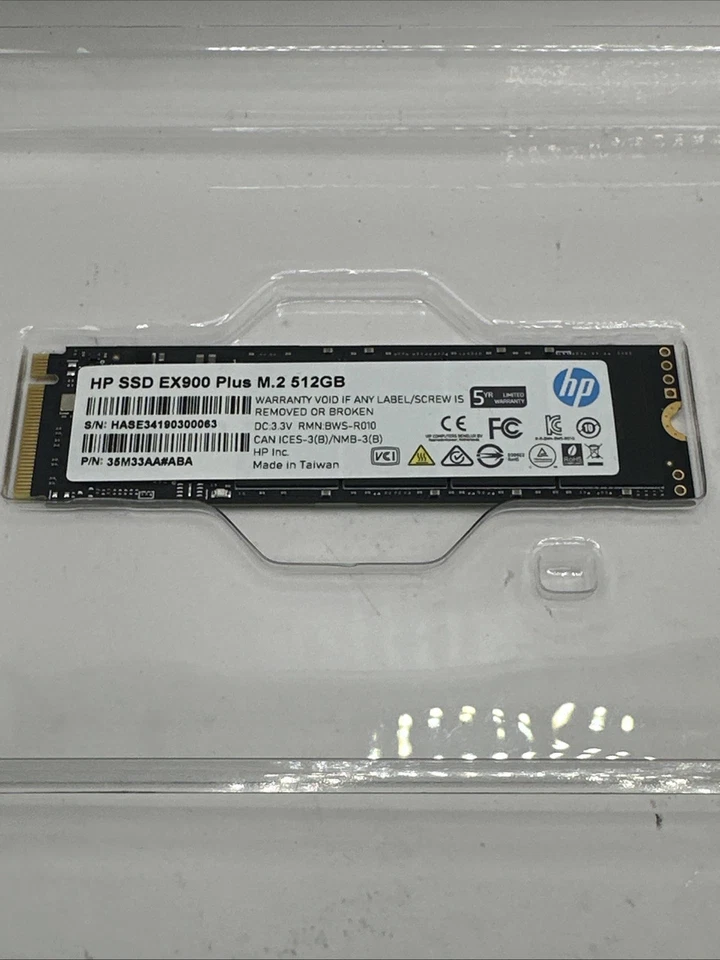 HP EX900 Plus 512GB M.2 2280 PCIe Gen 3 x4 Internal SSD Solid State Drive - Image 4 of 4