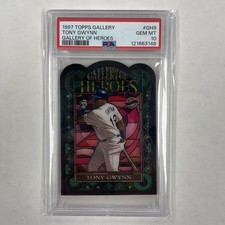 1997 Topps Gallery Gallery of Heroes #GH9 Tony Gwynn~San Diego Padres POP 21 !! 