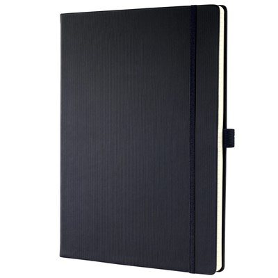 SIGEL CO110 Premium Notebook plain, A4, hardcover, Black - Conceptum