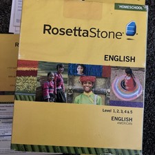 Rosetta Stone Homeschool English Level 1 , 2, 3, 4, no Level 5 Audio Companion