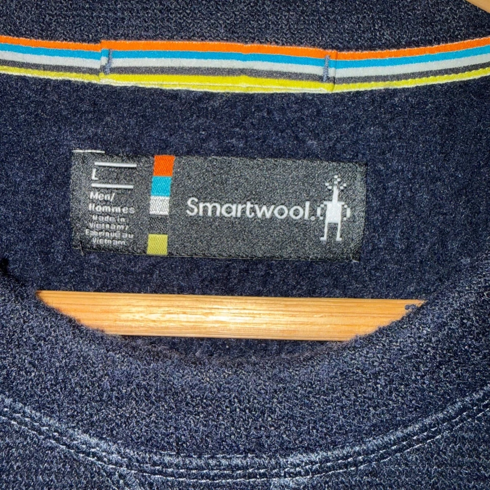 Smartwool Mens Black Crewneck Long Sleeve Sweater Wool Blend Size Large - Image 3 of 4