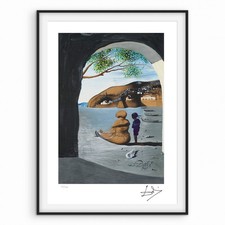 Salvador Dali signiert - Mysteriöser Mund erscheint im Rücken meiner Krankenschwester - Zertifikat 