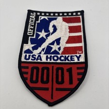 Authentic USA Hockey 00/01 Official Jersey Uniform Insignia Patch Olympic P60