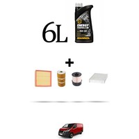 Hoffcar Wartungskit 4 Filter Und 6L ÖL FüR Nissan NV300 (X82) 1.6 DCI 70KW