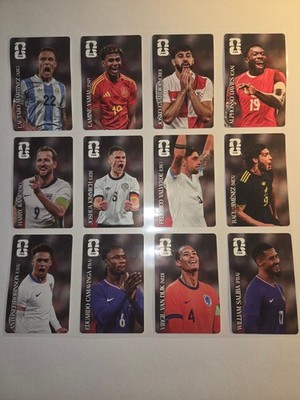 PANINI STICKER WORLD CUP WM 2026 Coca-Cola Aufkleber/ALLE 12 NEU a. Orginalfolie