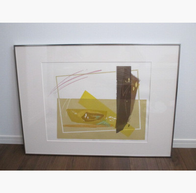 Rikio Takahashi Garden in Kyoto Woodblock Print Signed Framed ED50 (1984)
