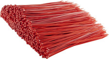 - 14 Inch Red Nylon Zip Ties, 1,000 Bulk Pack, 50Lb, Self-Locking