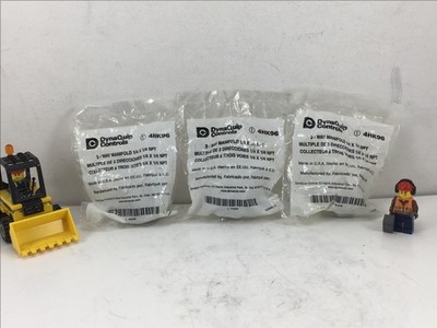 4HK96 - DYNAQUIP CONTROLS - 3 PART LOT!! - 3 WAY MANIFOLD 1/4 X 1/4 NPT - *NOS!*